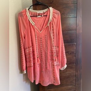 Soft Surroundings long sleeve top that is beaded.